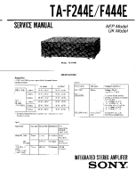 Sony TA-F444E - Service Manual